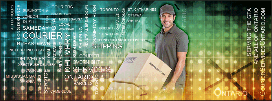 Courier Services GTA: After hour delivery, Serving the greater Toronto area and throughout Ontario Canada.